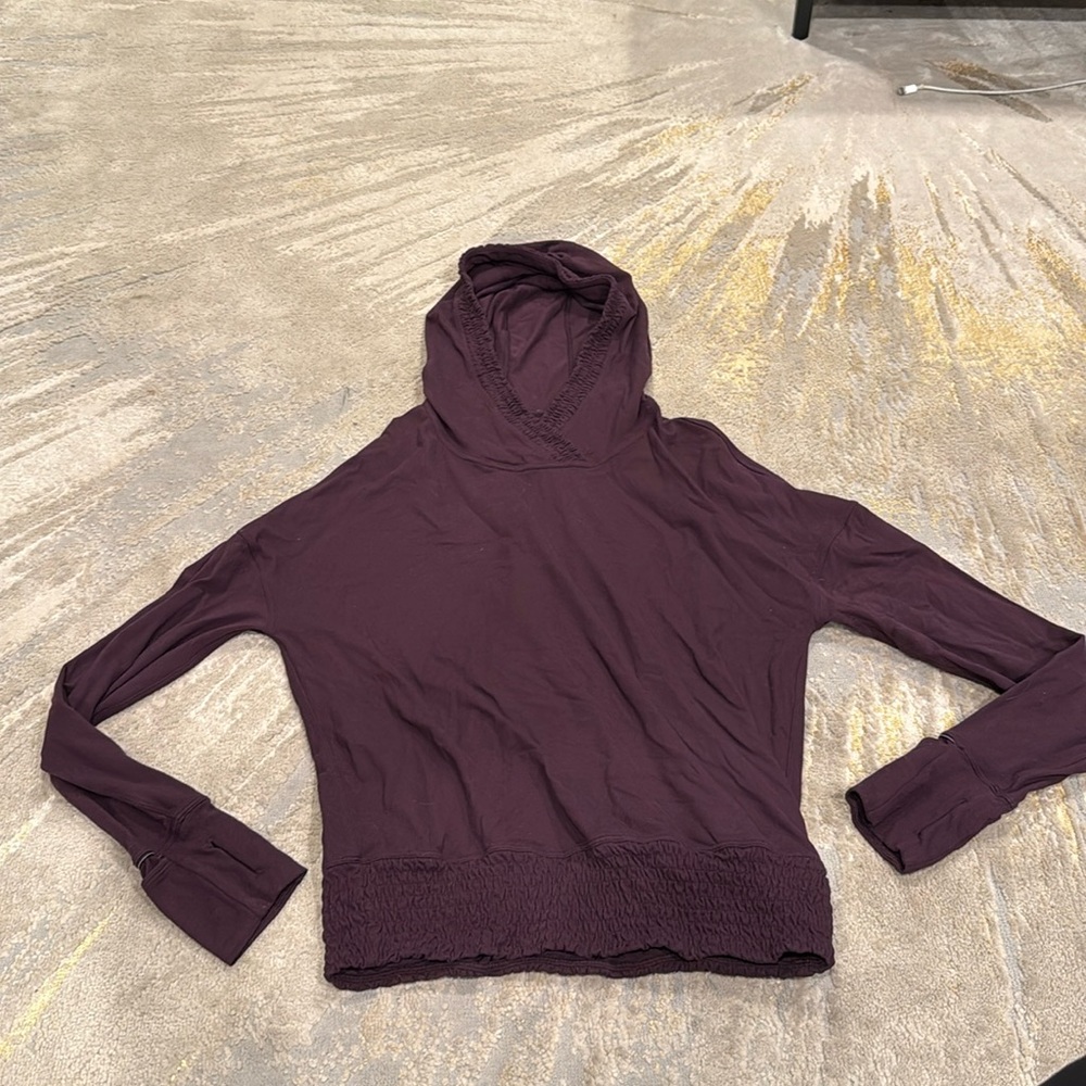 Lululemon Women's Lead The Pack Hoodie Black Cherry/Purple Soft Rulu Size 4